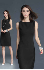 women's classic office dress, view 5 - MRSLM