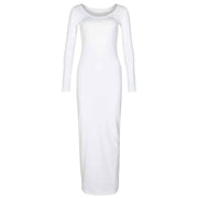 women's turtleneck maxi dress, view 5 - MRSLM