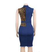 Women's leopard print detail dress, view 4 - MRSLM