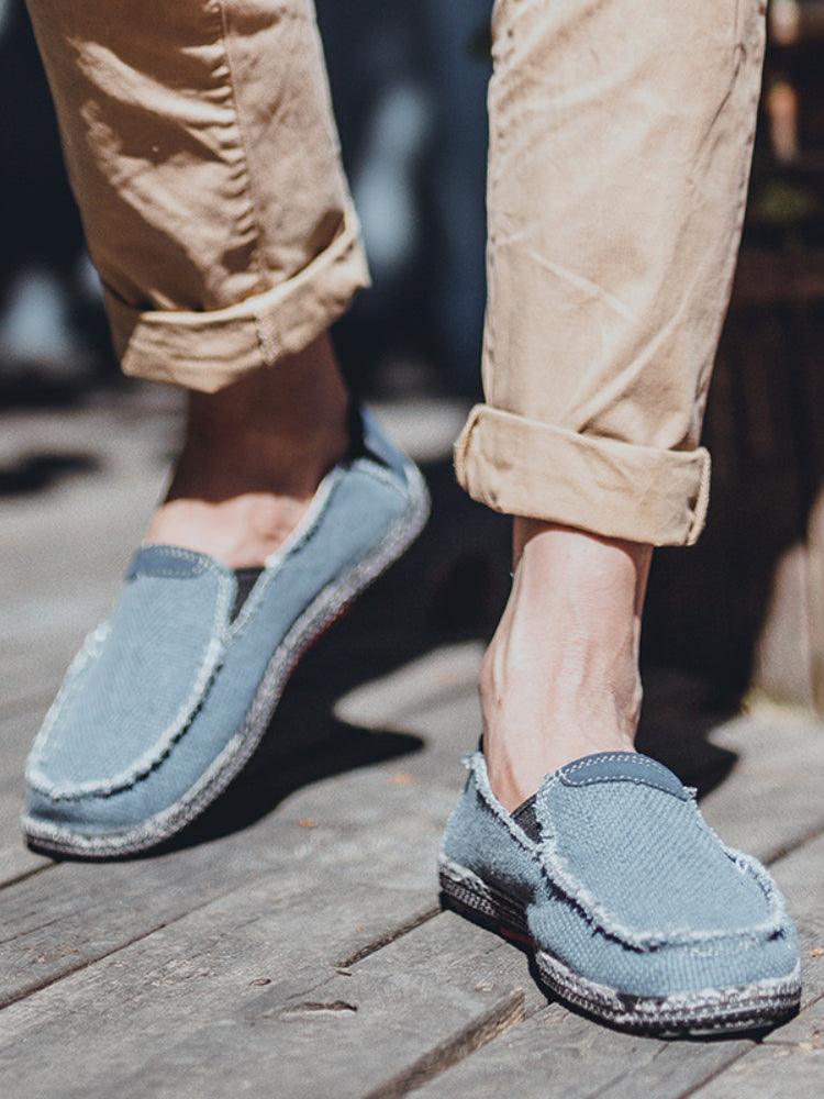 Men's slip-on canvas shoes, view 5 - MRSLM