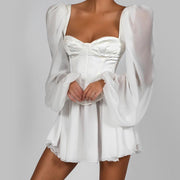 vintage lantern sleeve mini dress - MRSLM