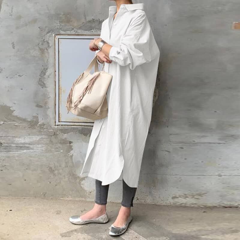 cotton polyester dress, view 2 - MRSLM