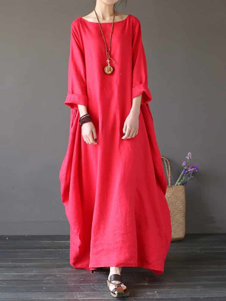 boho styled maxi dress, view 2 - MRSLM