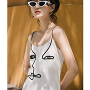 women's abstract art mini dress, view 2 - MRSLM