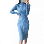 women's winter sweater dress, view 3 - MRSLM