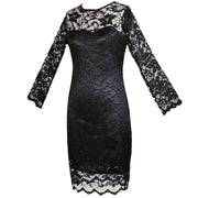 Bodycon floral lace dress, view 4 - MRSLM
