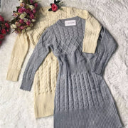 casual warm knitted dress, view 5 - MRSLM