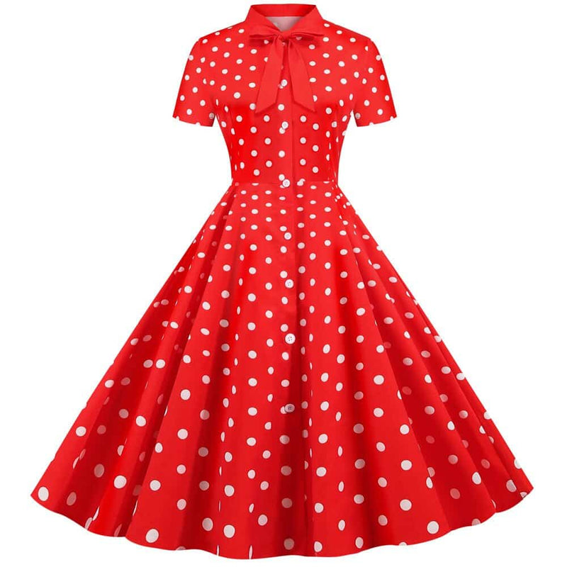 polka dot pin-up dress, view 11 - MRSLM