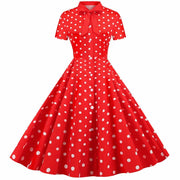 polka dot pin-up dress, view 6 - MRSLM