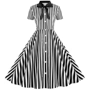 polka dot pin-up dress, view 8 - MRSLM