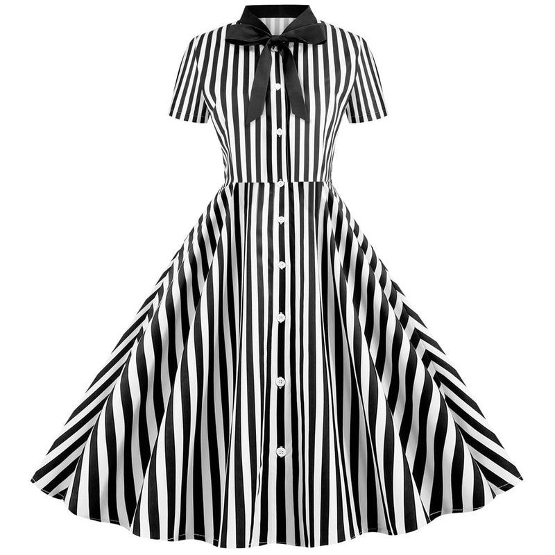polka dot pin-up dress, view 8 - MRSLM
