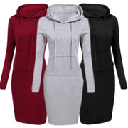 women's hooded warm dress, view 8 - MRSLM