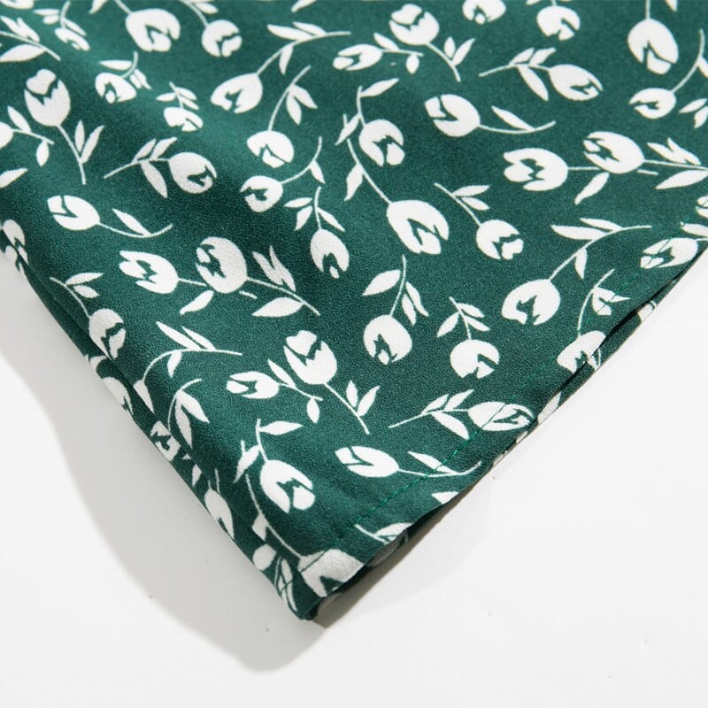 casual floral print slim dress, view 6 - MRSLM