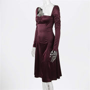 women's high waist elegant dress, view 6 - MRSLM