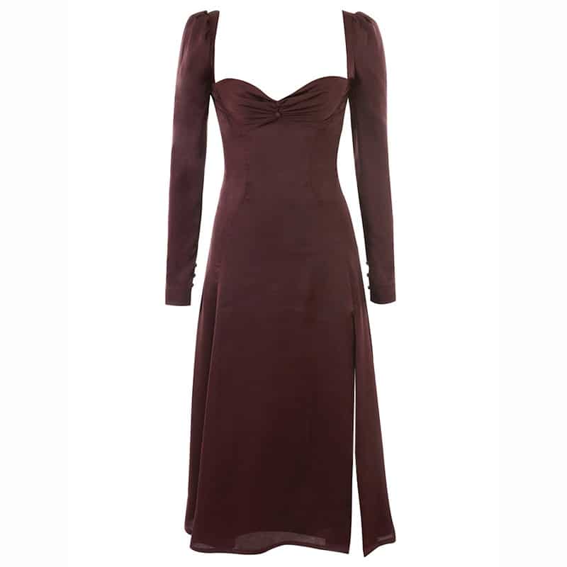 women's high waist elegant dress, view 7 - MRSLM