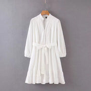 white mini dress for women, view 7 - MRSLM