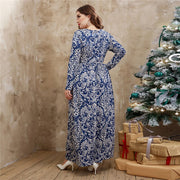 modest floral maxi dress, view 6 - MRSLM