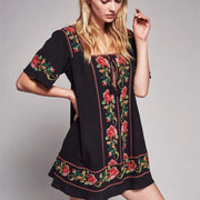 embroidery mini dress - MRSLM