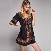 embroidery mini dress, view 2 - MRSLM