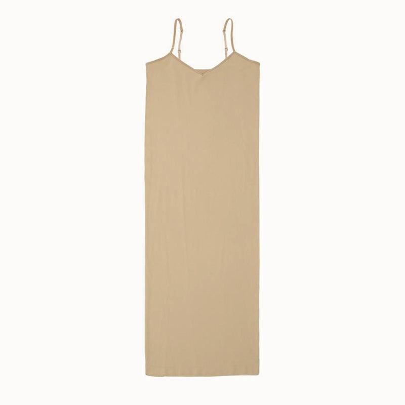 seamless nude slip dress, view 3 - MRSLM