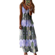 women's printed casual long dress, view 12 - MRSLM