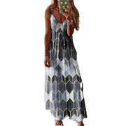 women's printed casual long dress, view 11 - MRSLM