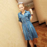 denim shirt dress, view 5 - MRSLM