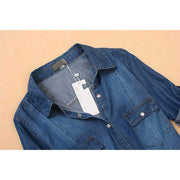 denim shirt dress, view 7 - MRSLM