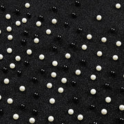 women's long sleeved beaded round neck dress, view 8 - MRSLM