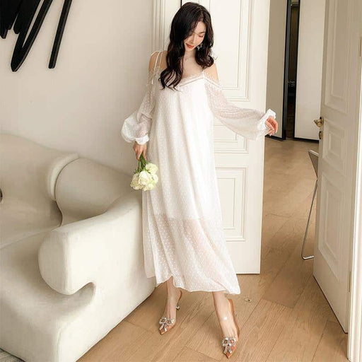 women's lace maxi dress - MRSLM