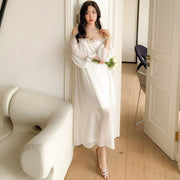 women's lace maxi dress, view 2 - MRSLM