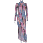 bodycon long sleeved dress, view 7 - MRSLM