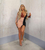 drawstring knee dress, view 4 - MRSLM