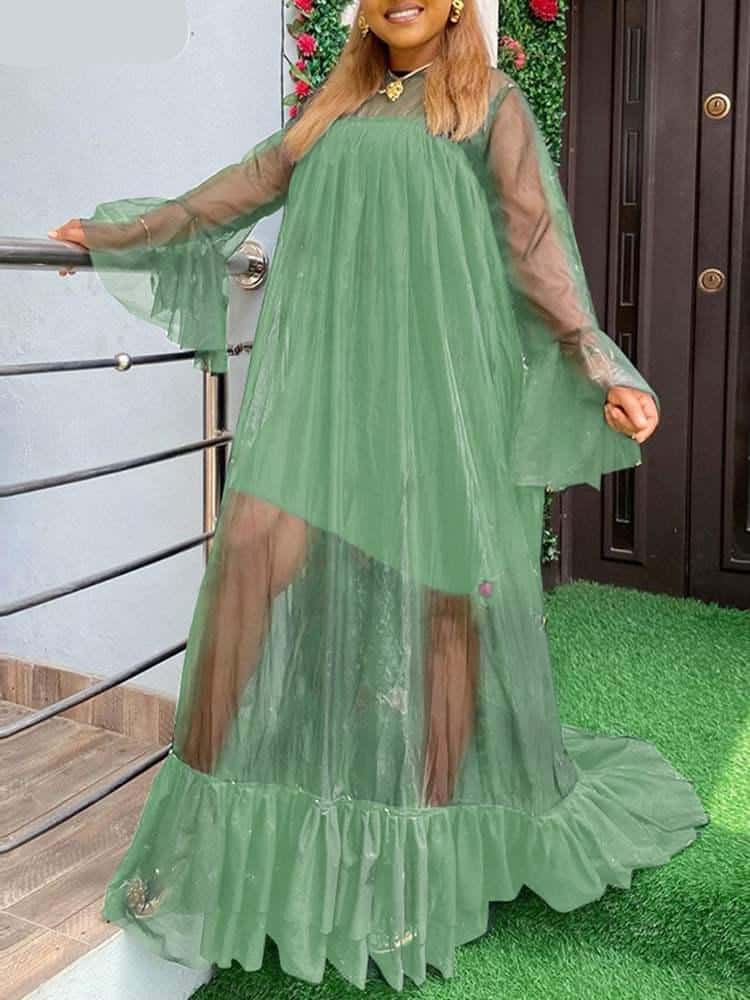 women's summer long dress, view 6 - MRSLM