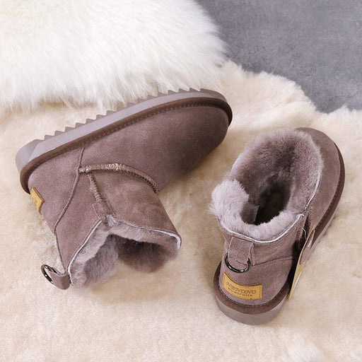 Plush non-slip fur cotton short boots - MRSLM