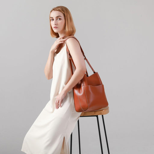 first layer cowhide messenger bag - MRSLM