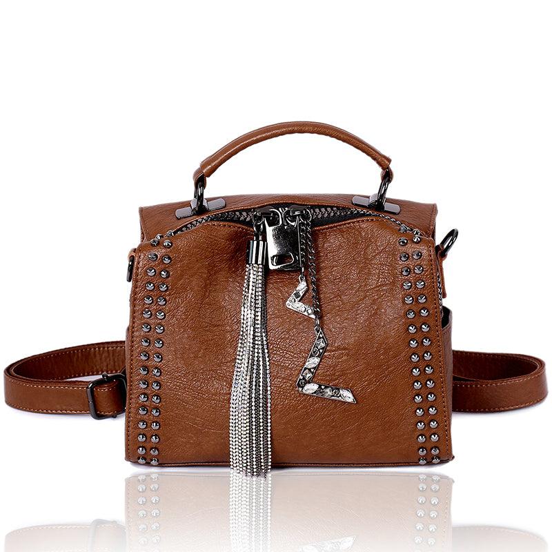 women's cowhide messenger bag, view 12 - MRSLM
