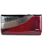 Cowhide patent leather wallet, view 6 - MRSLM