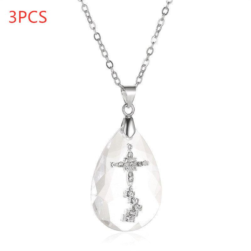 Drop pendant necklace, view 5 - MRSLM