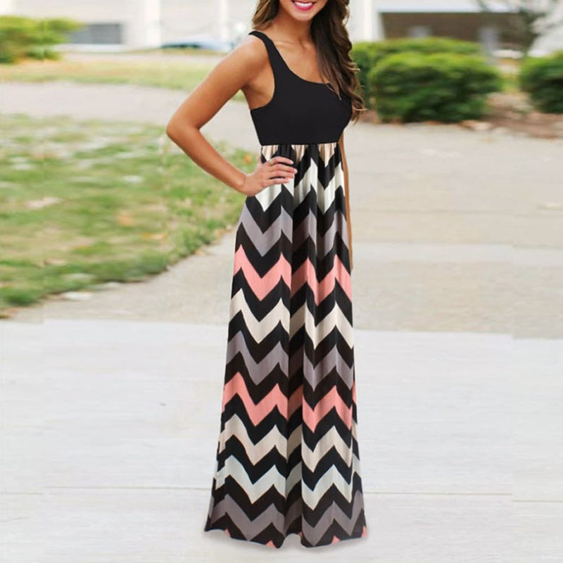 women's summer geometrical patterned dress - MRSLM