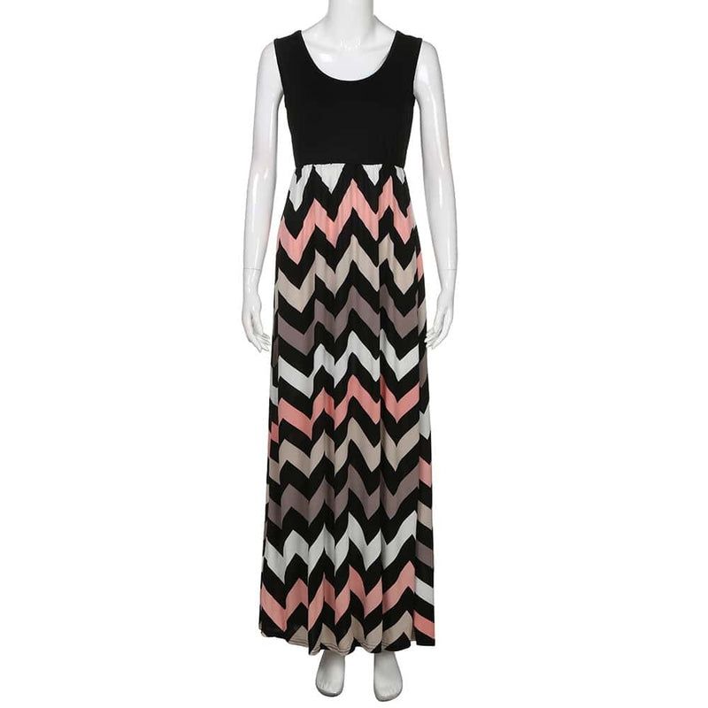 women's summer geometrical patterned dress, view 11 - MRSLM