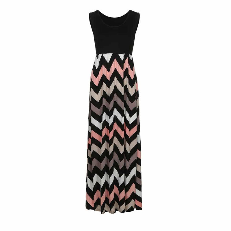 women's summer geometrical patterned dress, view 12 - MRSLM
