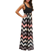 women's summer geometrical patterned dress, view 5 - MRSLM