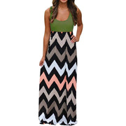 women's summer geometrical patterned dress, view 6 - MRSLM