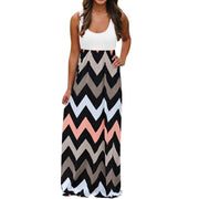 women's summer geometrical patterned dress, view 7 - MRSLM