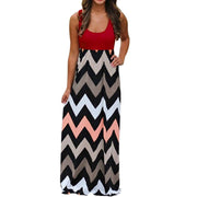 women's summer geometrical patterned dress, view 9 - MRSLM