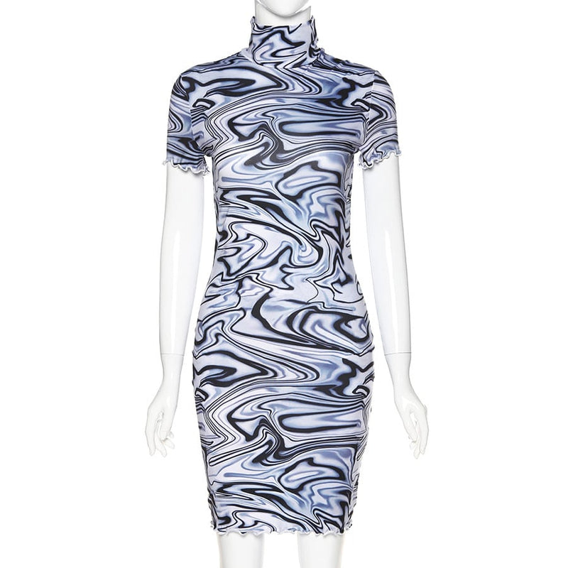 women's short summer dress, view 6 - MRSLM