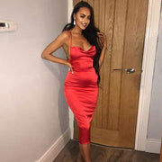 women's backless bodycon dress, view 7 - MRSLM