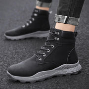 Rhubarb Casual Leather Boots Retro Tooling Ankle - MRSLM