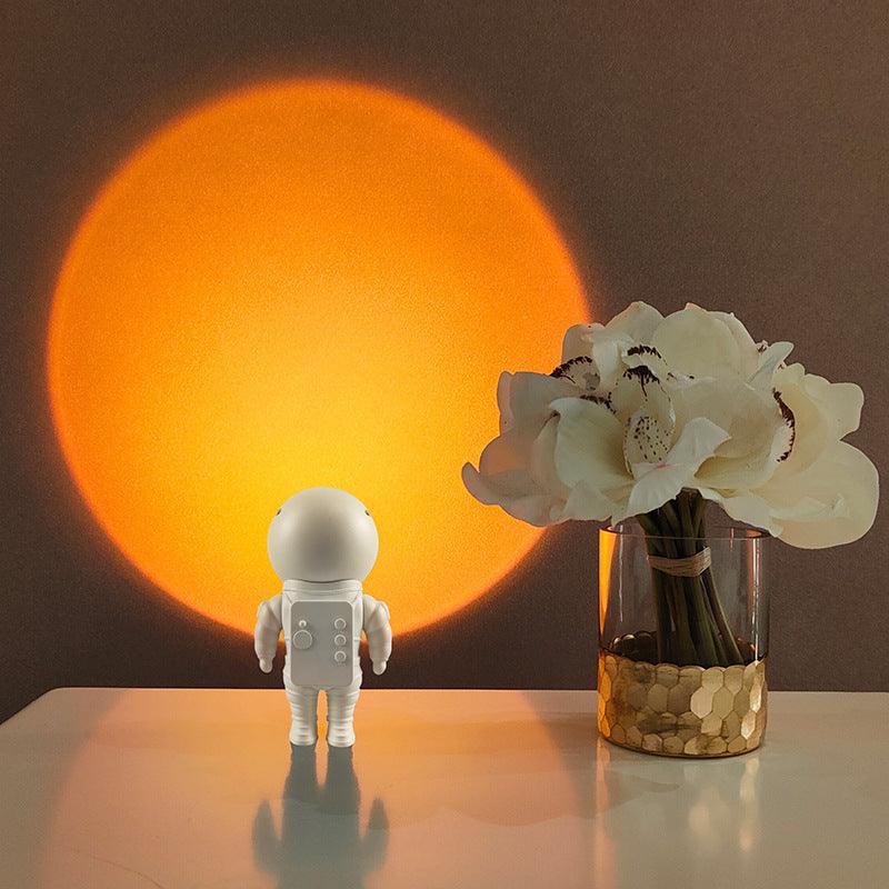 Robot Astronaut Sunset Atmosphere Night Light - MRSLM